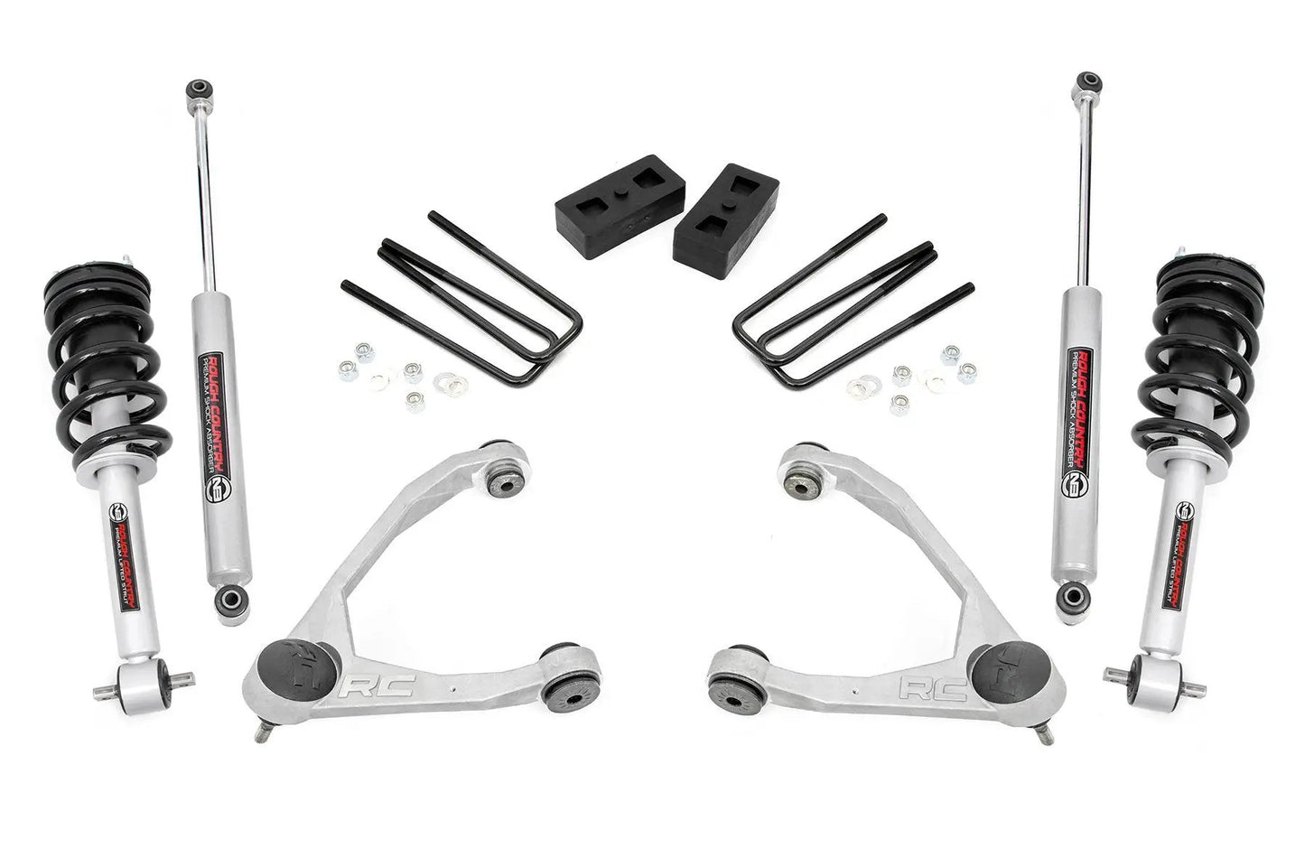 Rough Country 3.5 Inch Lift Kit | Cast Steel | N3 Strut | Chevy/GMC 1500 (14-16) by Rough Country