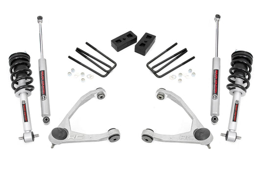 Kit de Elevación de 3.5 Pulgadas | Acero Fundido | Amortiguador N3 | Chevy/GMC 1500 (14-16)