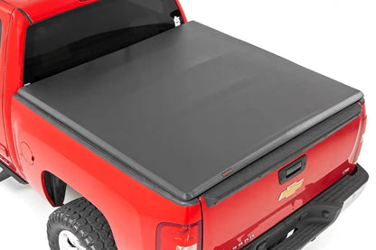 Rough Country Soft Tri-Fold Bed Cover | 6'7" Bed | Chevy/GMC 1500/2500HD/3500HD (07-14) by Rough Country