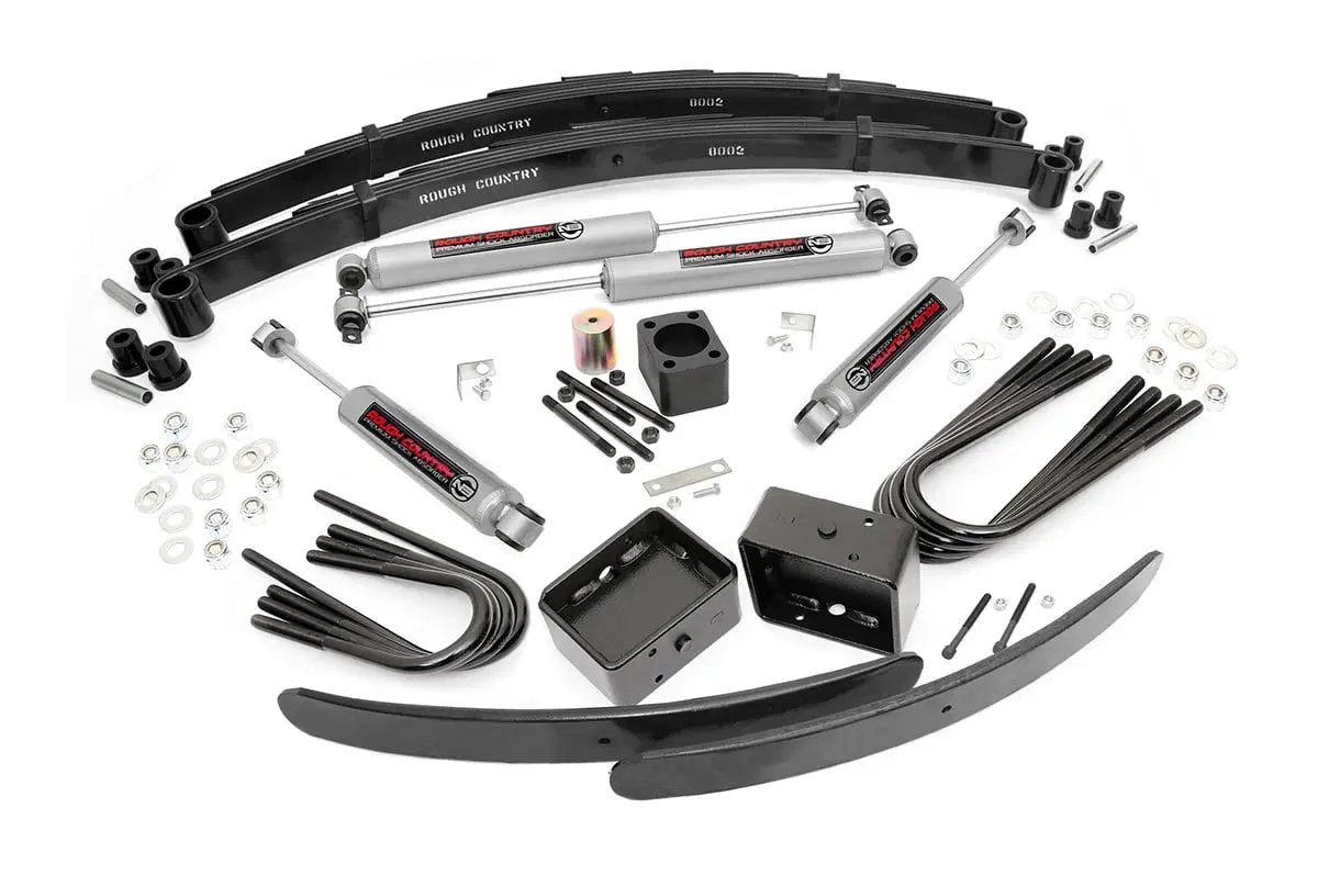 Rough Country 6 Inch Lift Kit | Rear Blocks | Chevy/GMC C30/K30 C35/K35 Truck 4WD (77-87) by Rough Country
