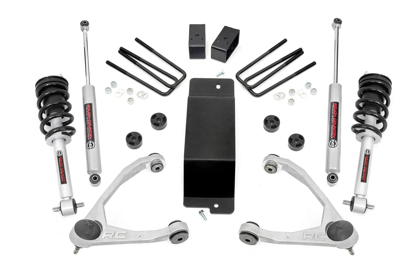 Rough Country 3.5 Inch Lift Kit | Forged UCA | N3 Strut | Chevy/GMC 1500 (14-16) by Rough Country
