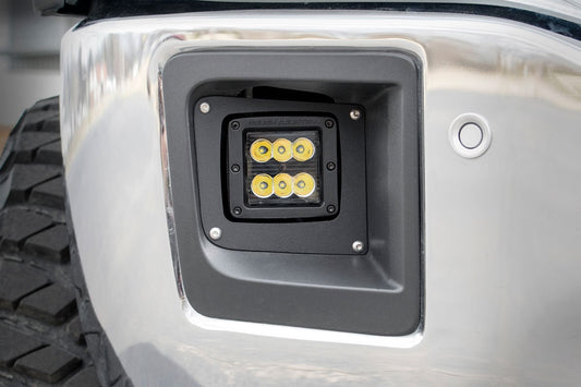 Kit de luces LED | Montaje en faros antiniebla | Par negro de 2" | GMC Sierra 1500 2WD/4WD (14-15)