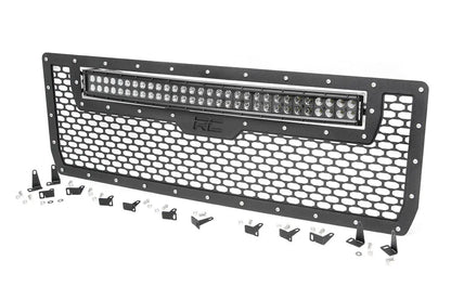 Rough Country Mesh Grille | 30" Dual Row LED | Black | GMC Sierra 1500 2WD/4WD (2014-2015) by Rough Country