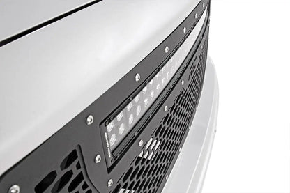 Rough Country Mesh Grille | 30" Dual Row LED | Black | GMC Sierra 1500 2WD/4WD (2014-2015) by Rough Country