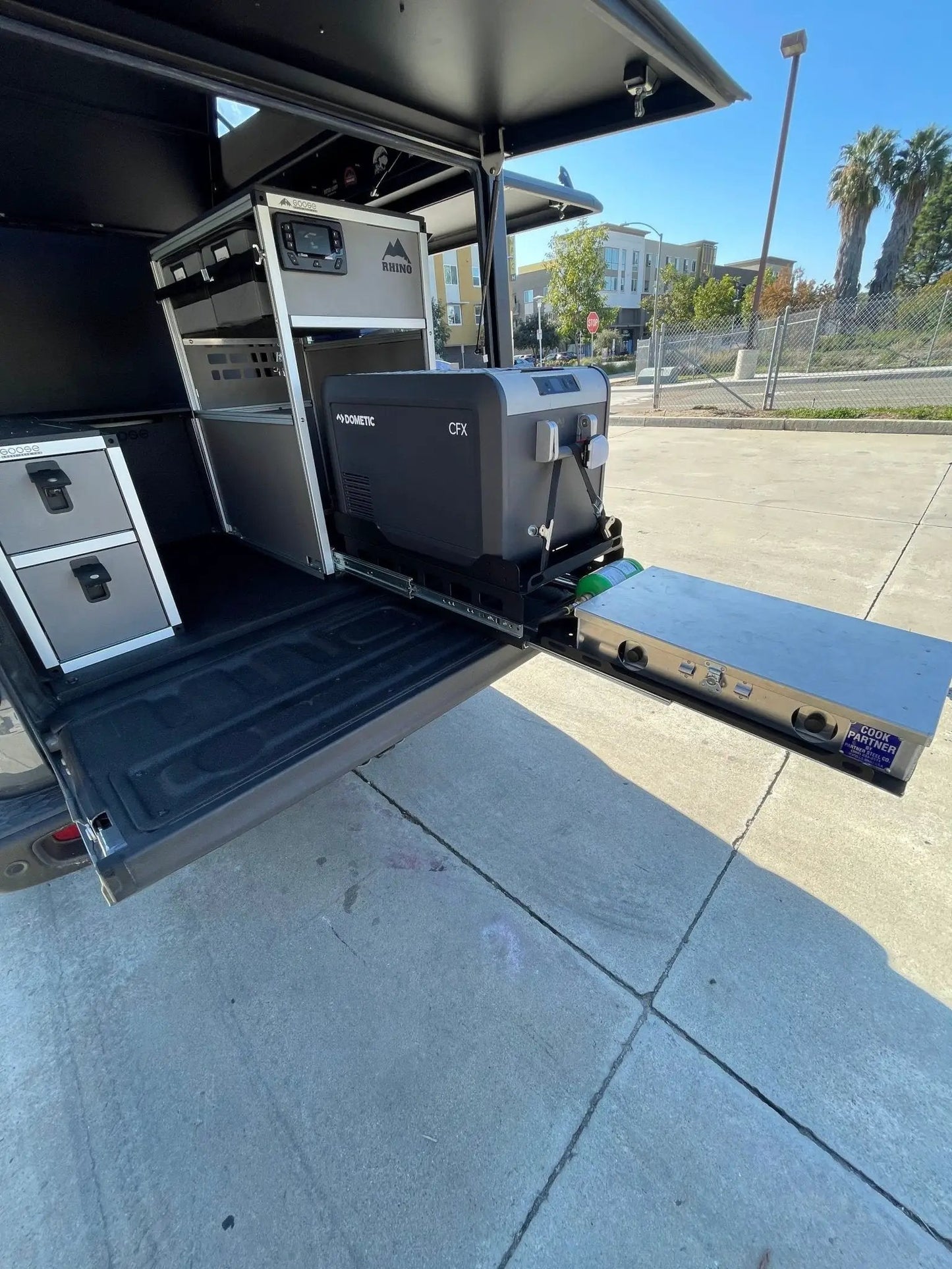 Goose Gear Camper System - Midsize Truck and Full Size Truck - Rear Passenger Side CampKitchen Module by Goose Gear