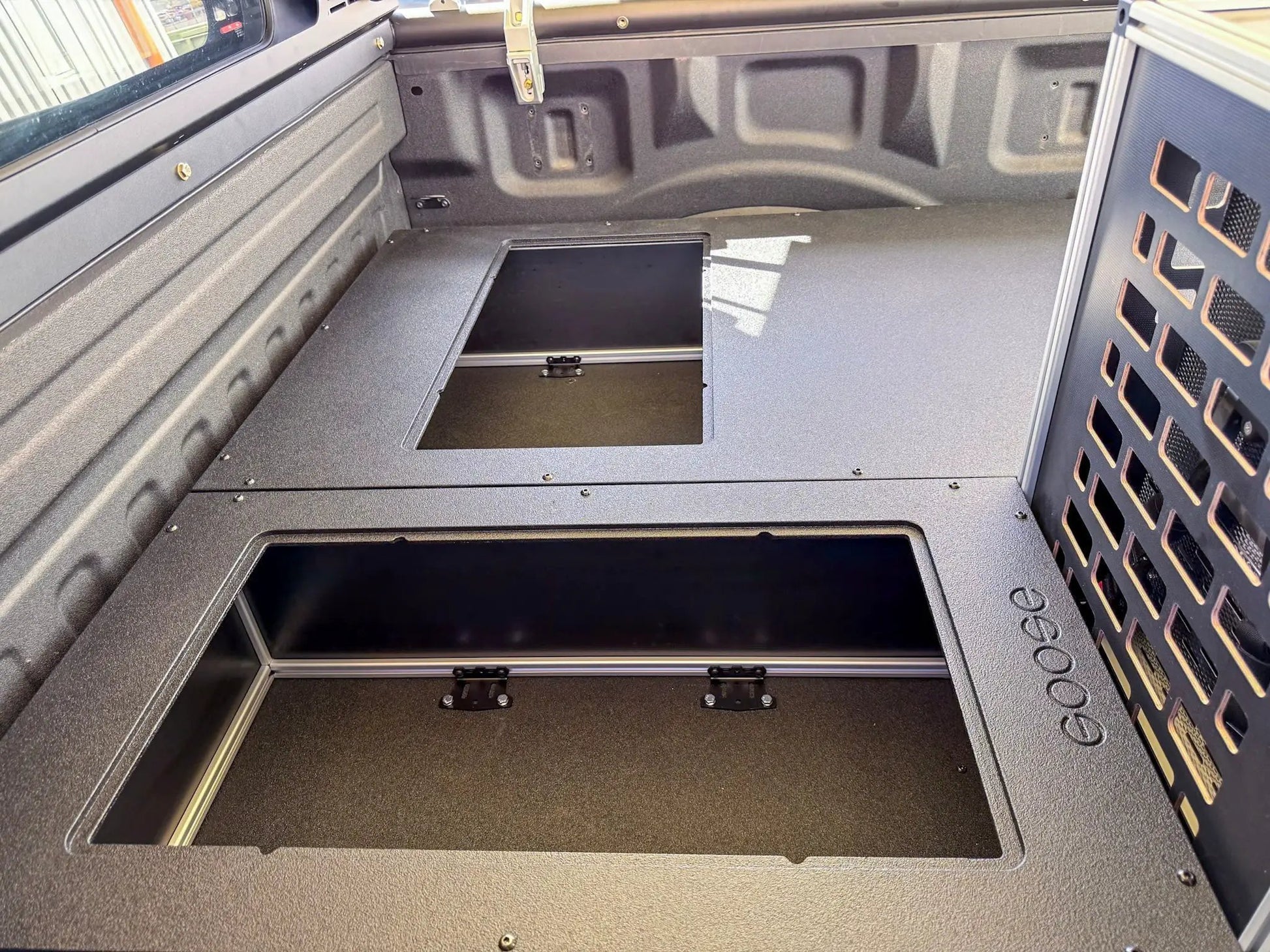 Goose Nest Bed Cubbie for Ford F150 Raptor 2015-2020 2nd Gen. SuperCrew 19-3/16x34x10 by Goose Gear
