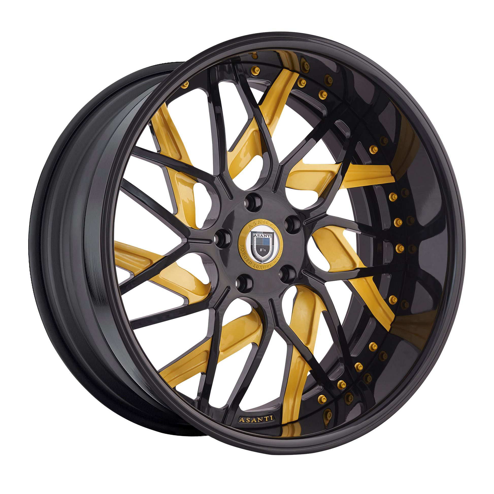 Asanti Forged AF832 3PC 26X9 5X127 +6 GOLD TINT by Asanti Forged