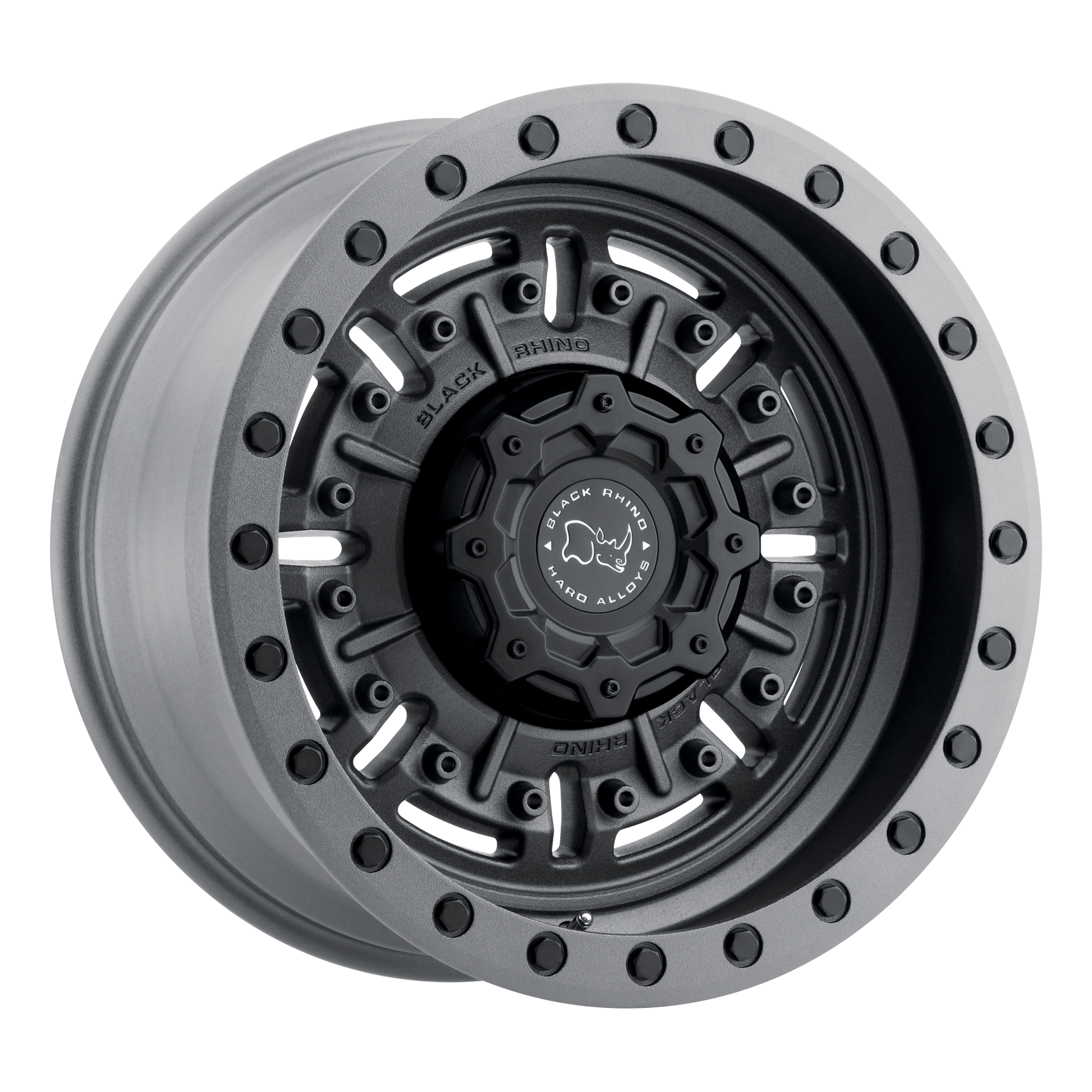 Black Rhino Hard Alloys BR ABRAMS 17X8.5 6X139 -18 112 TXT M-GM by Black Rhino Hard Alloys
