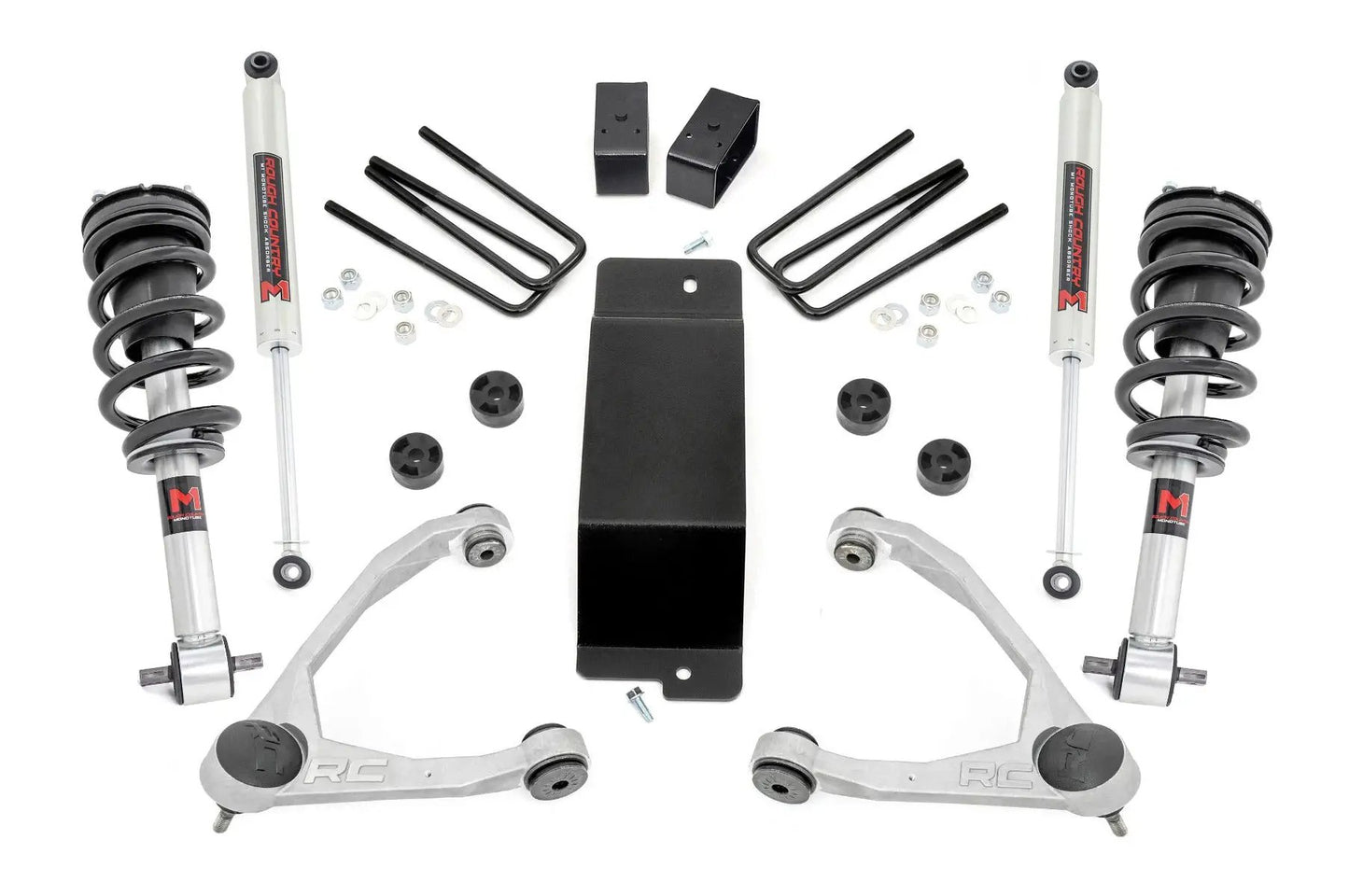 Rough Country 3.5 Inch Lift Kit | Forged UCA | M1 Strut | | Chevy/GMC 1500 (14-16) by Rough Country