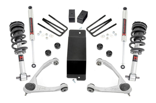 Kit de elevación de 3.5 pulgadas | Brazos de control superiores | Amortiguadores M1 | Chevy/GMC 1500 (07-13)