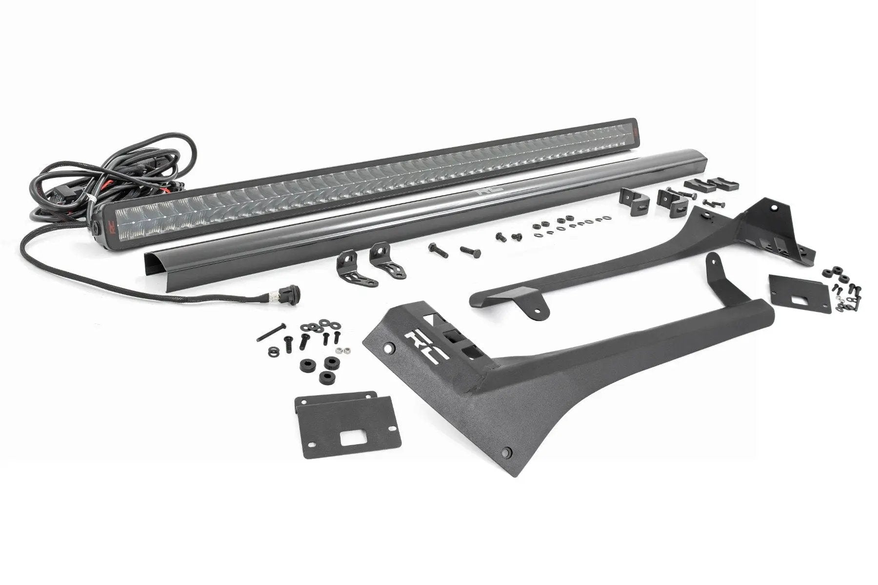 Rough Country LED Light Kit | Windshield | 50" Spectrum Dual Row | Jeep Gladiator JT/Wrangler JL (18-26) by Rough Country