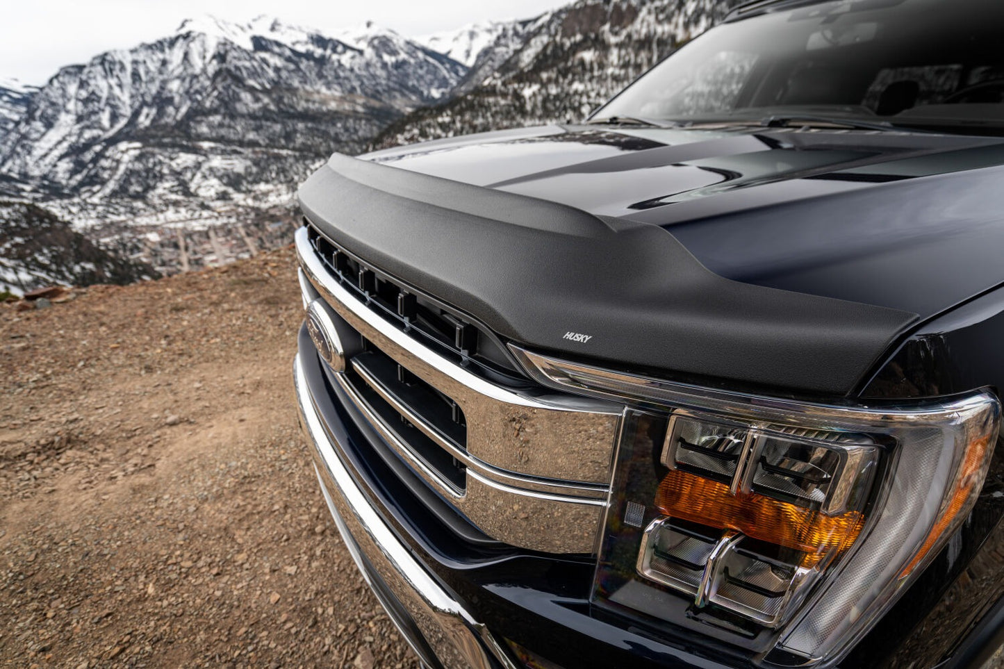 Husky Liners Aeroskin II Hood Protector - Matte Black Low Profile