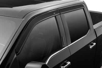 Husky Liners Low Profile Ventvisor Deflector; Smoke; Outside Mount; 4 pc.