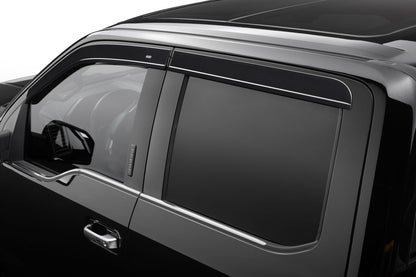 Husky Liners Low Profile Ventvisor Deflector; Smoke; Outside Mount; 4 pc.