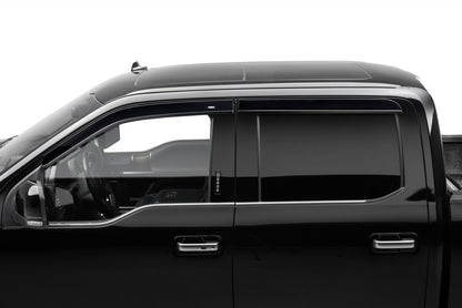 Husky Liners Low Profile Ventvisor Deflector; Smoke; Outside Mount; 4 pc.