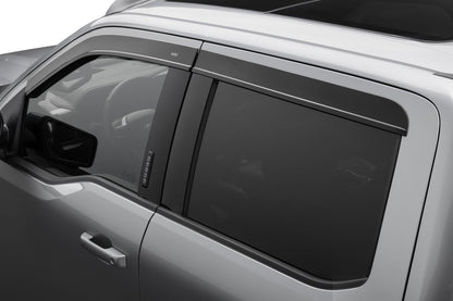 Husky Liners Low Profile Ventvisor Deflector; Smoke; Outside Mount; 4 pc.