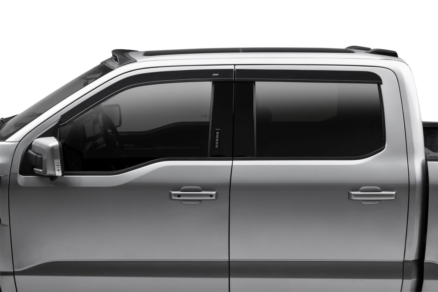 Husky Liners Low Profile Ventvisor Deflector; Smoke; Outside Mount; 4 pc.