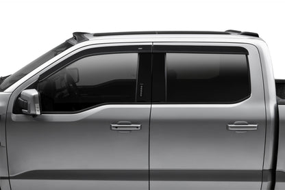 Husky Liners Low Profile Ventvisor Deflector; Smoke; Outside Mount; 4 pc.