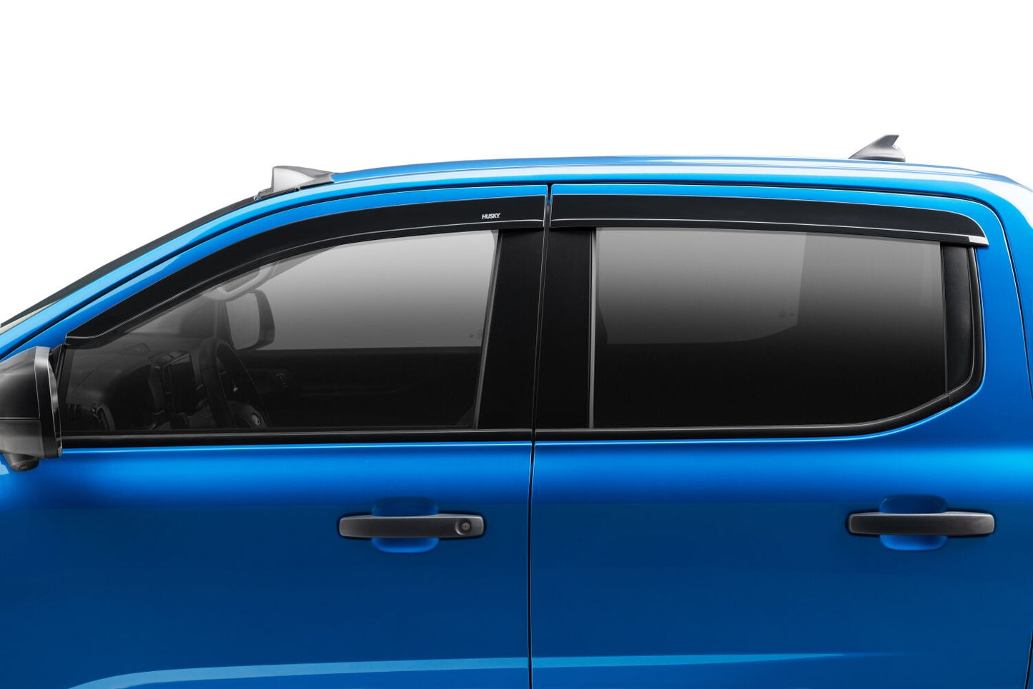 Husky Liners Low Profile Ventvisor Deflector; Smoke; Outside Mount; 4 pc.