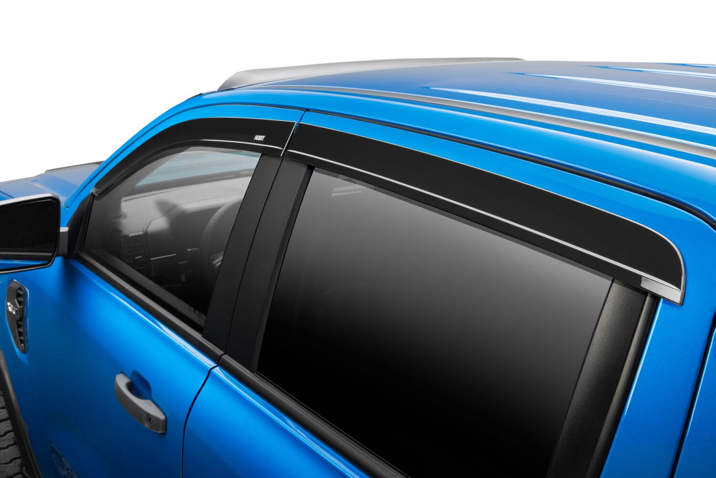 Husky Liners Low Profile Ventvisor Deflector; Smoke; Outside Mount; 4 pc.
