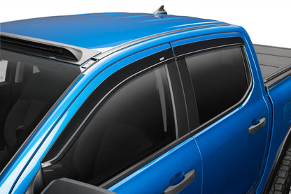 Husky Liners Low Profile Ventvisor Deflector; Smoke; Outside Mount; 4 pc.