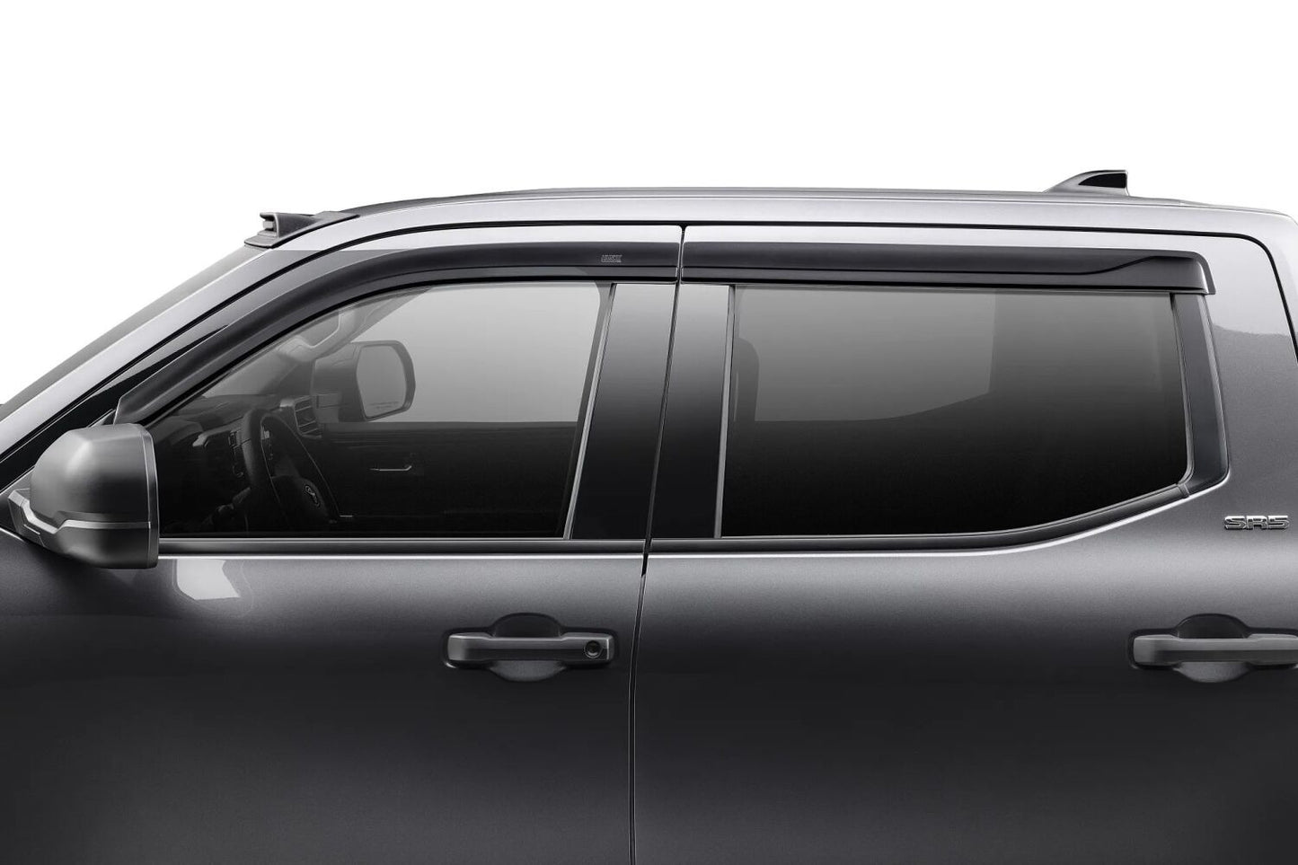 Husky Liners Low Profile Ventvisor Deflector; Smoke; Outside Mount; 4 pc.