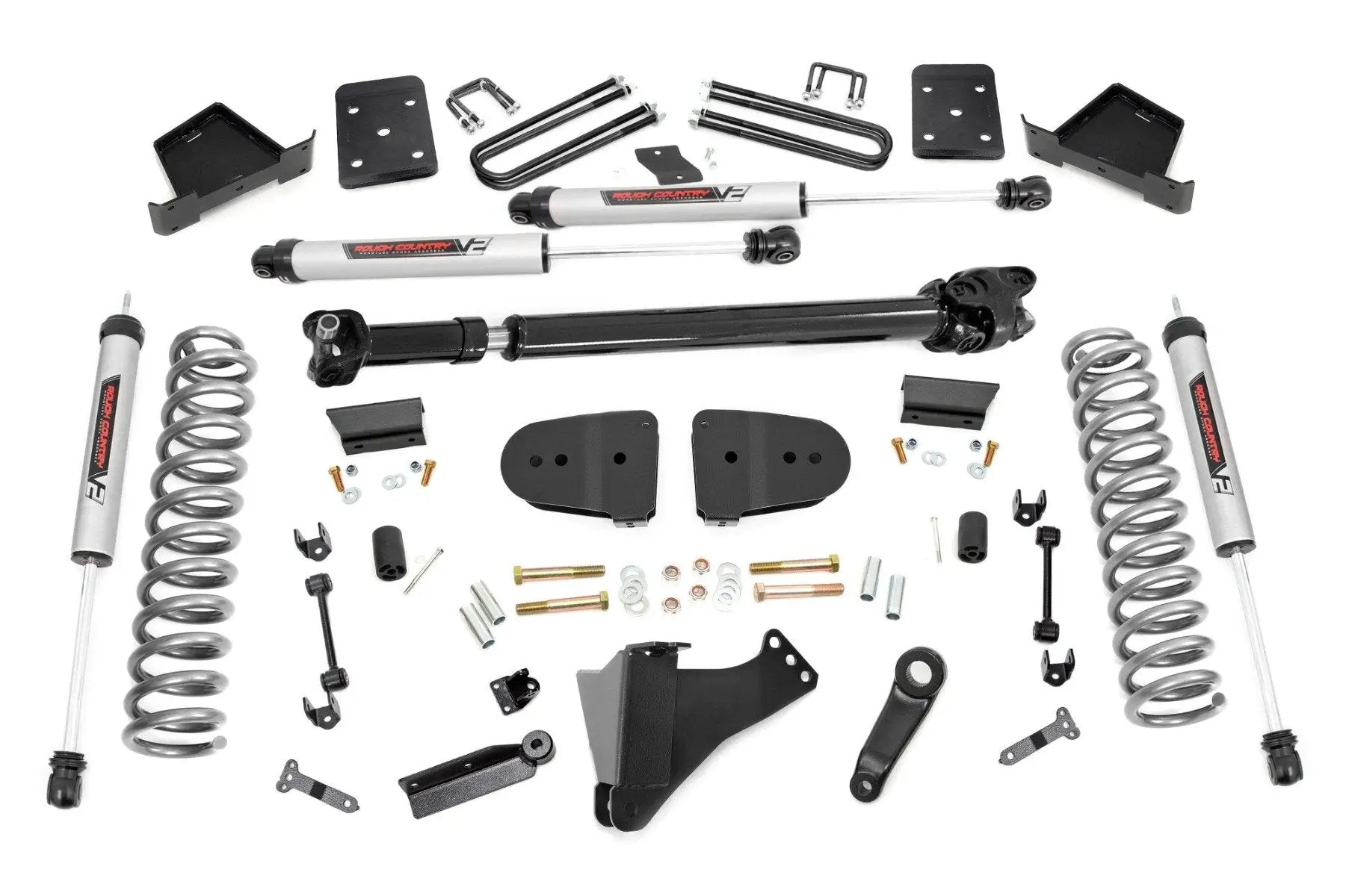 Rough Country 6 Inch Lift Kit | Diesel | OVLD | D/S | V2 | Ford F-250/F-350 Super Duty (23-25) by Rough Country