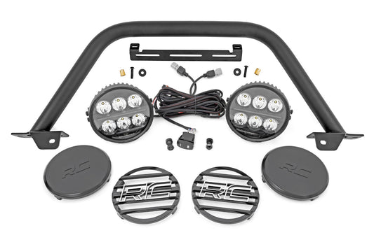 Barra Safari | LED redondo de 6.5 pulgadas | Acero modular OE | Ford Bronco 4WD (21-25)