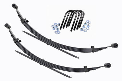 Muelles de hoja traseros de 56 pulgadas | Elevación de 2" | Par | Camionetas Chevy/GMC C20/K20 C25/K25 4WD (77-87)