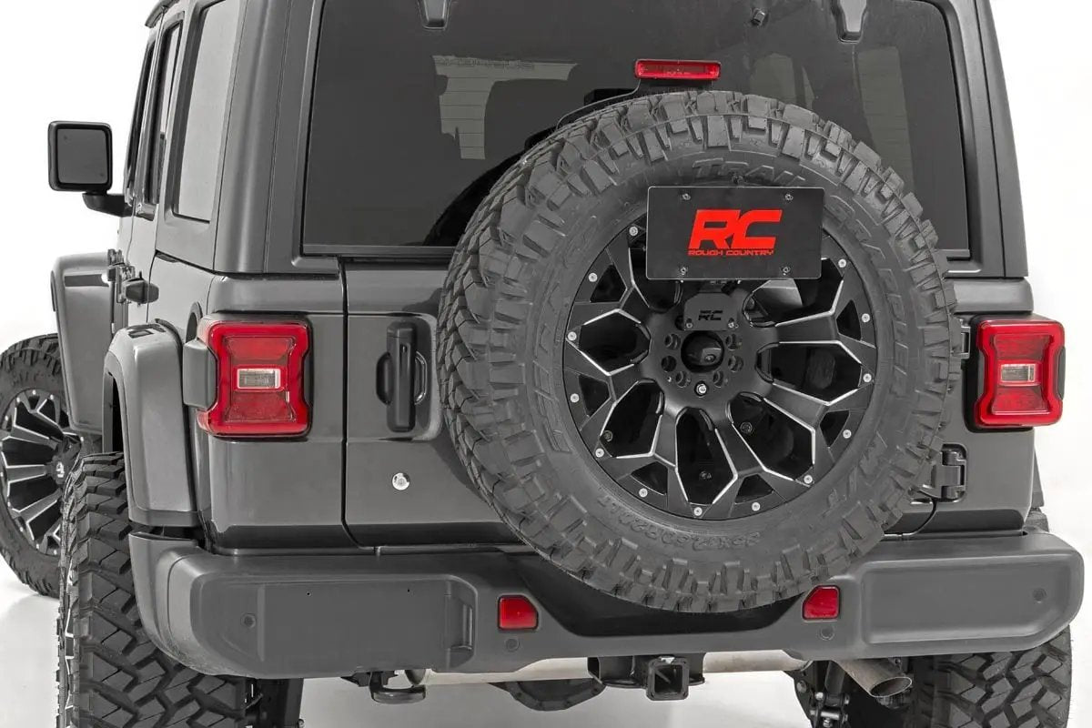 Rough Country License Plate Relocation Bracket | Jeep Wrangler JL (18-26)/Wrangler Unlimited (18-26) by Rough Country