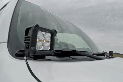 Rough Country LED Light Kit | Ditch Mount | 2" Black Pair | White DRL | Toyota 4Runner (10-24) by Rough Country