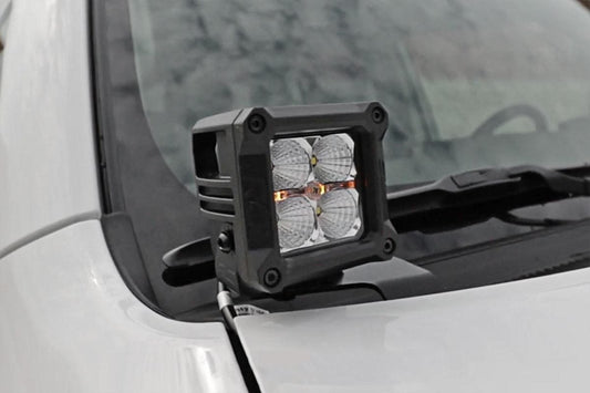 Kit de luces LED | Montaje en zanja | Par de luces de inundación negras de 2" | Toyota 4Runner (10-24)
