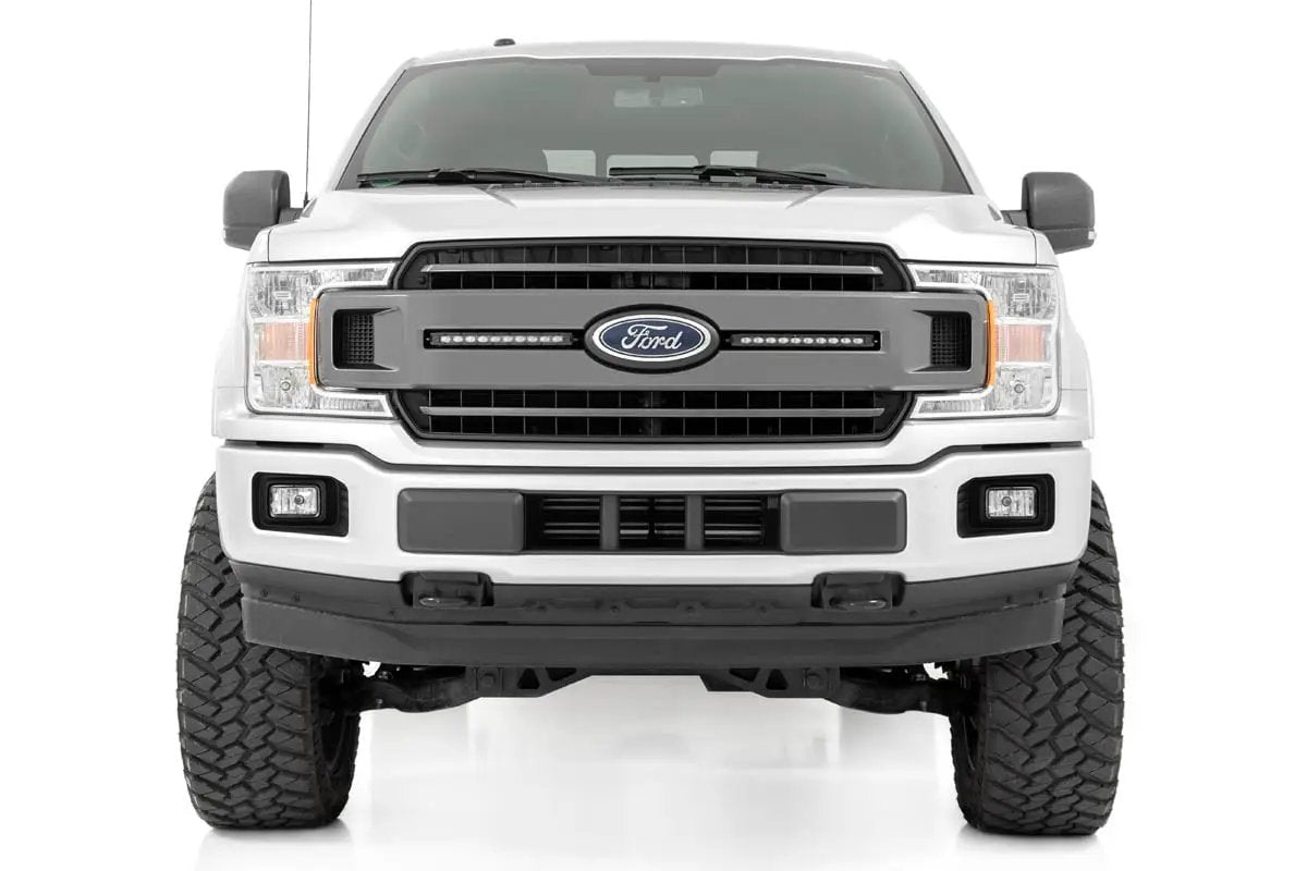 Rough Country 10 Inch Black Series LED Light Bar | Slim Line| Pair by Rough Country