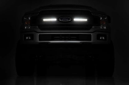 Rough Country 10 Inch Chrome Series LED Light Bar | Slim Line | Pair by Rough Country