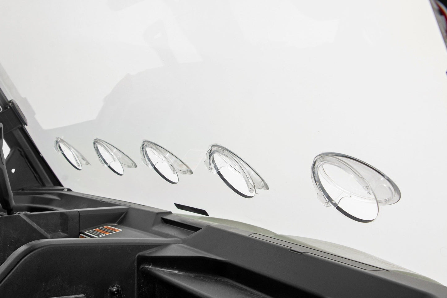 Rough Country Vented Full Windshield | Scratch Resistant | Can-Am Defender HD 5/HD 8/HD 9/HD 10