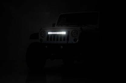 Barra de luz LED de la serie negra de 20 pulgadas | Fila doble