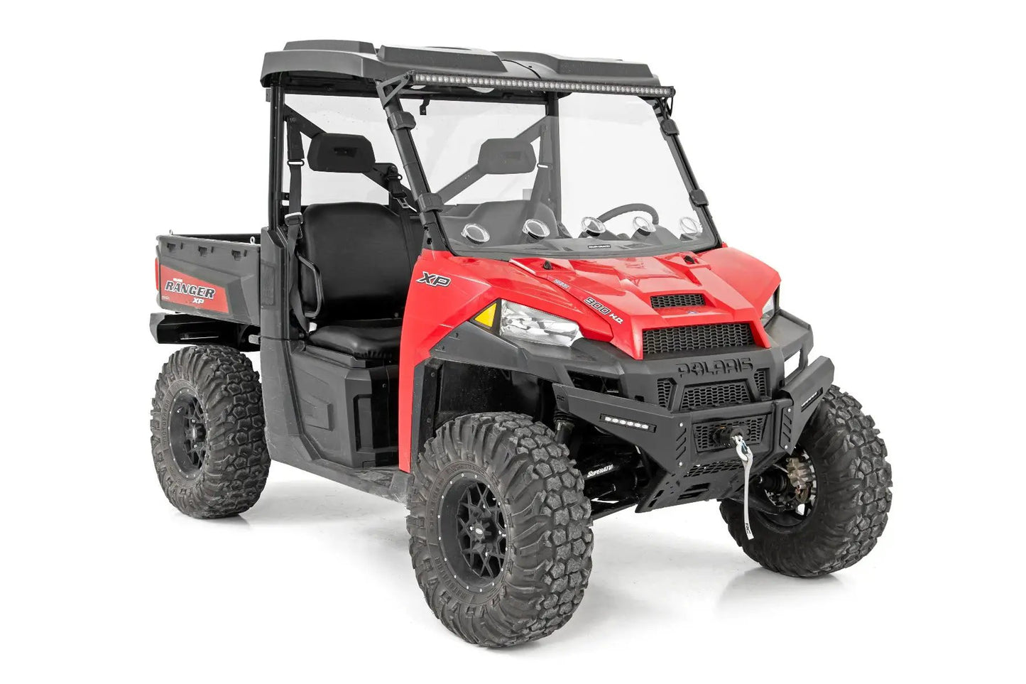 Rough Country Vented Full Windshield | Scratch Resistant | Polaris Ranger 1000/Ranger XP 900/1000 by Rough Country