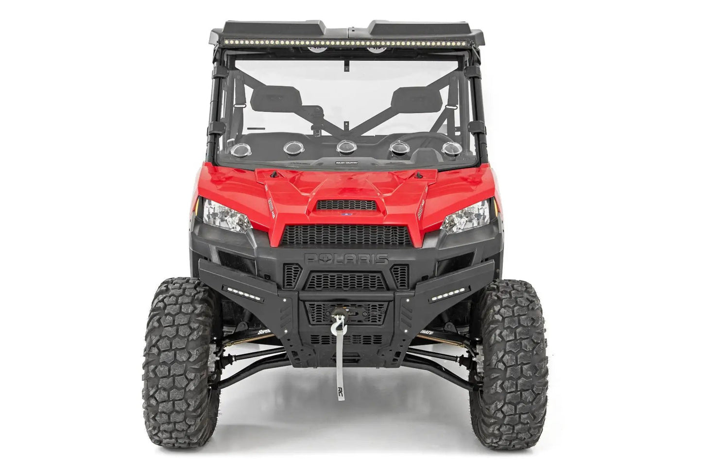 Rough Country Vented Full Windshield | Scratch Resistant | Polaris Ranger 1000/Ranger XP 900/1000 by Rough Country