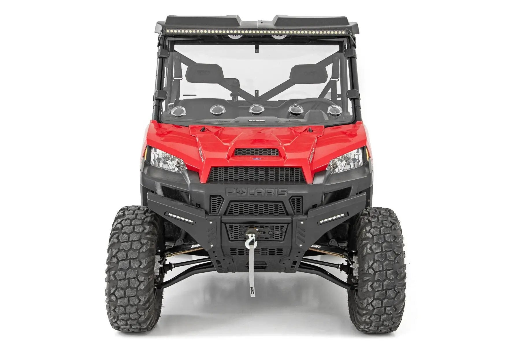 Rough Country Vented Full Windshield | Scratch Resistant | Polaris Ranger 1000/Ranger XP 900/1000 by Rough Country