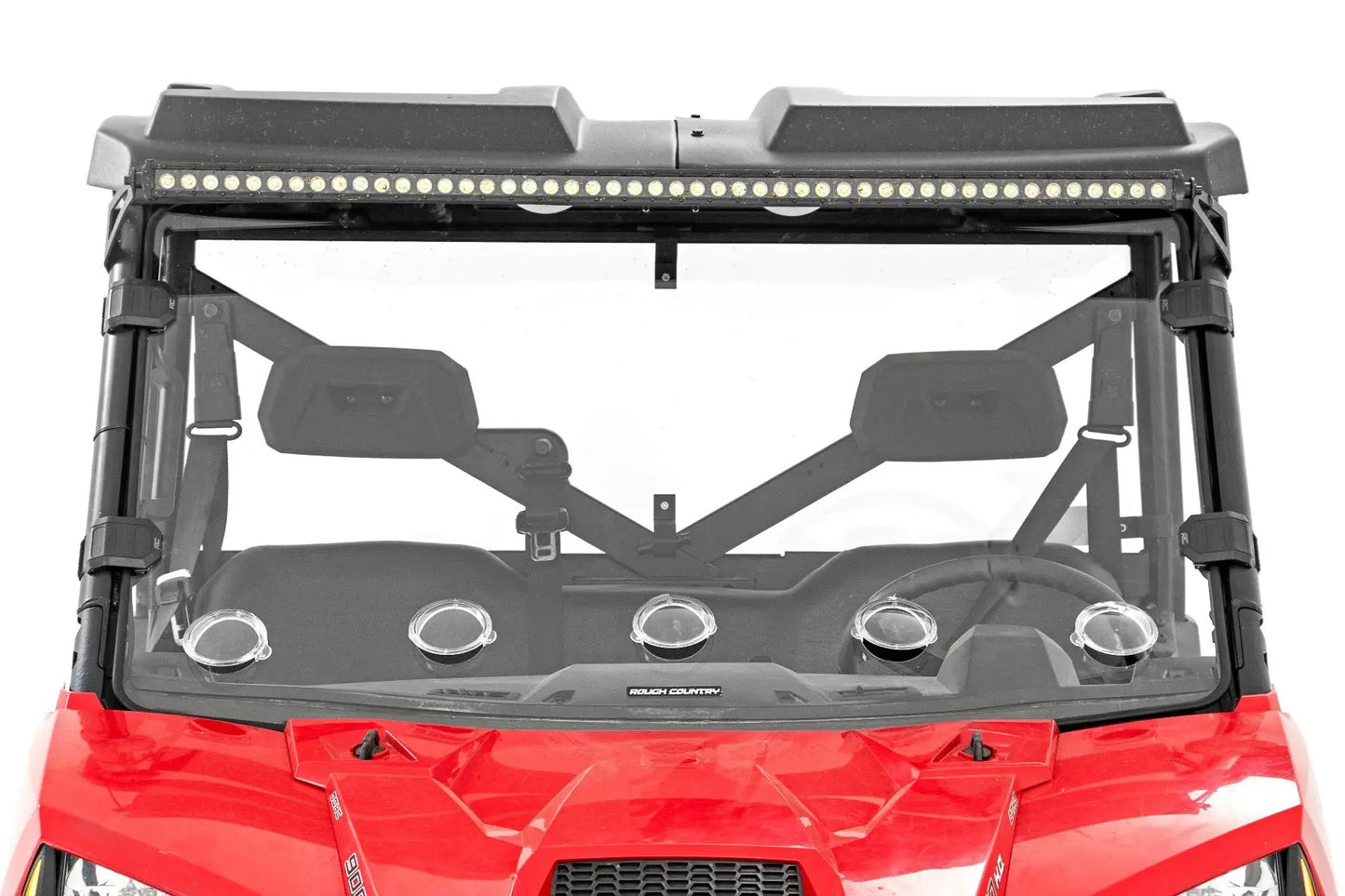 Rough Country Vented Full Windshield | Scratch Resistant | Polaris Ranger 1000/Ranger XP 900/1000 by Rough Country