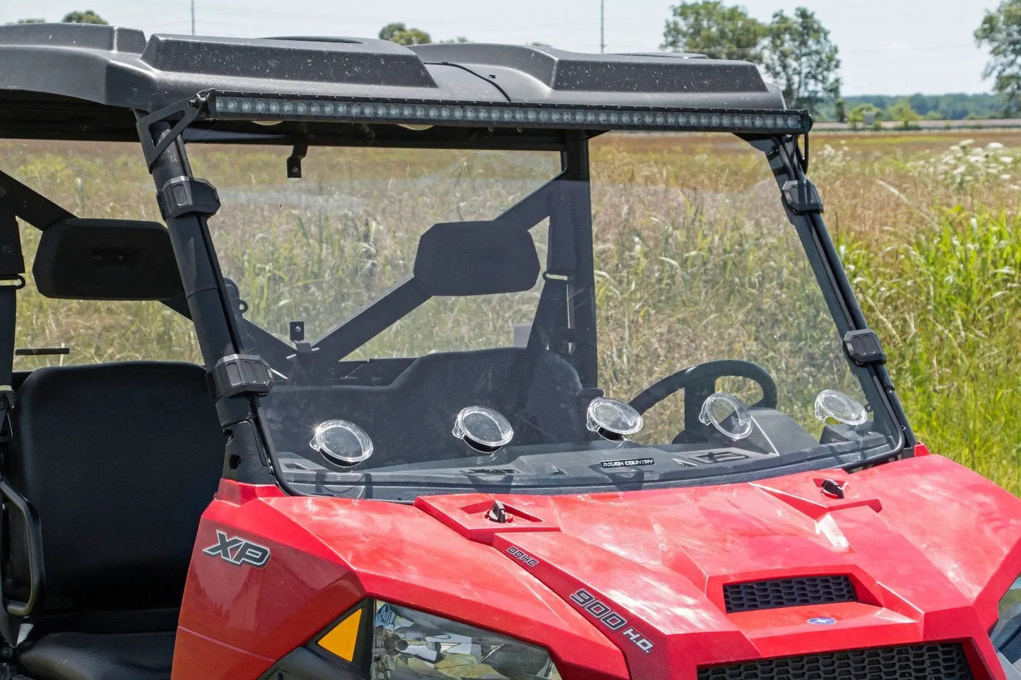 Rough Country Vented Full Windshield | Scratch Resistant | Polaris Ranger 1000/Ranger XP 900/1000 by Rough Country