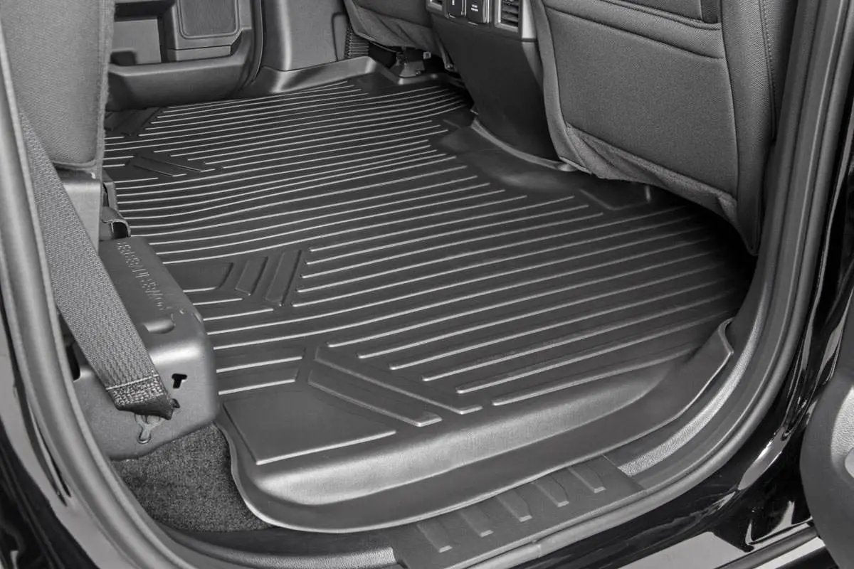 Rough Country Floor Mats | FR & RR | Over Hump | Ford F-150 (15-25)/F-150 Lightning (22-25)/Raptor (17-25) by Rough Country