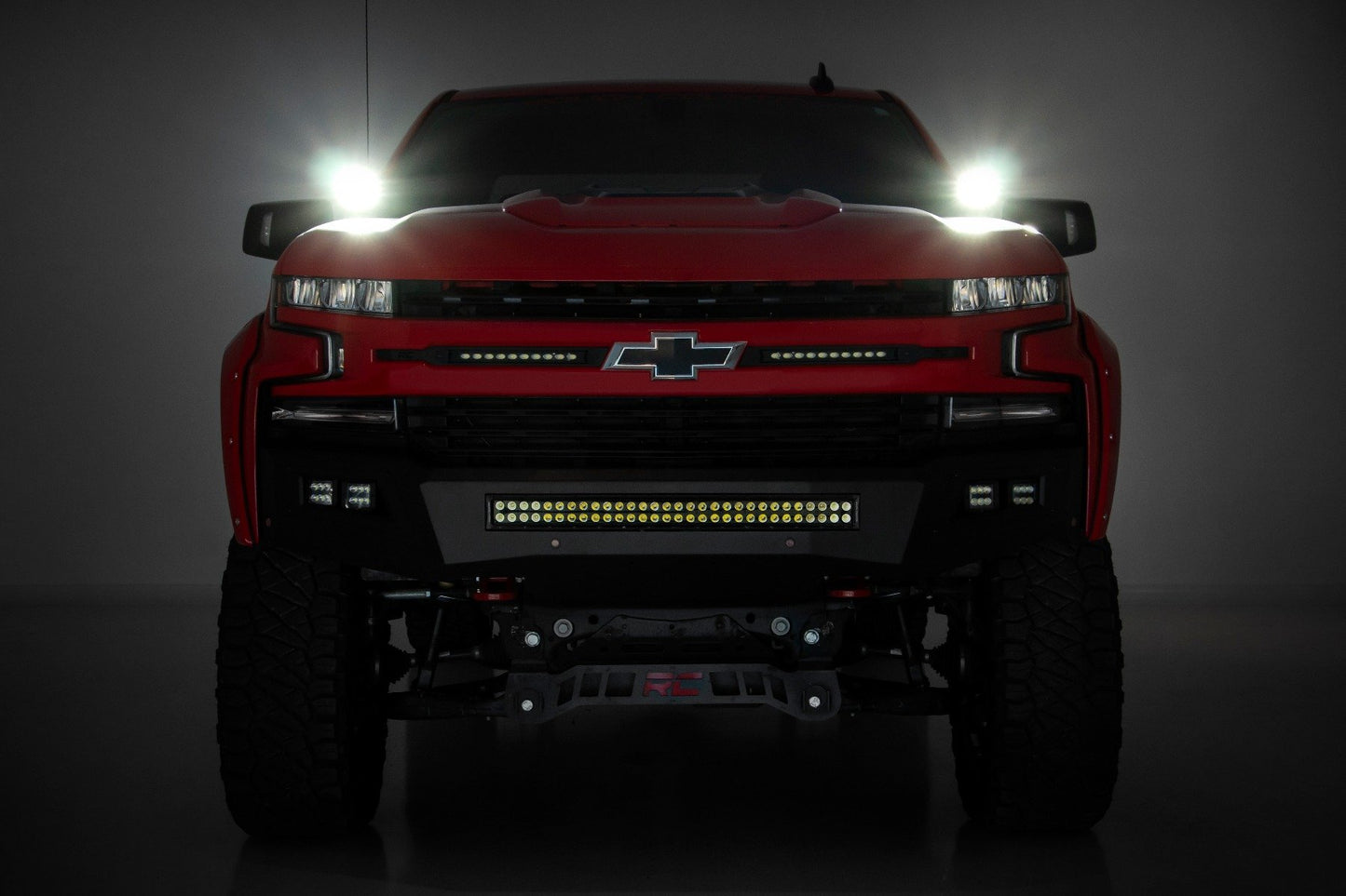 Kit de luces LED | Montaje en zanja | Par de 2" Spectrum | Spot | Chevy Silverado 1500 (19-26)