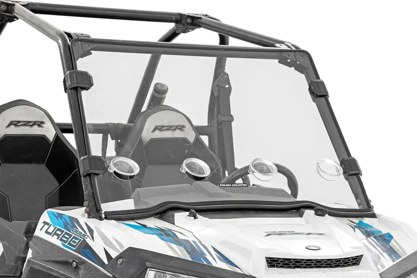 Rough Country Full Windshield | Vented | Scratch Resistant | Polaris RZR XP 1000 by Rough Country
