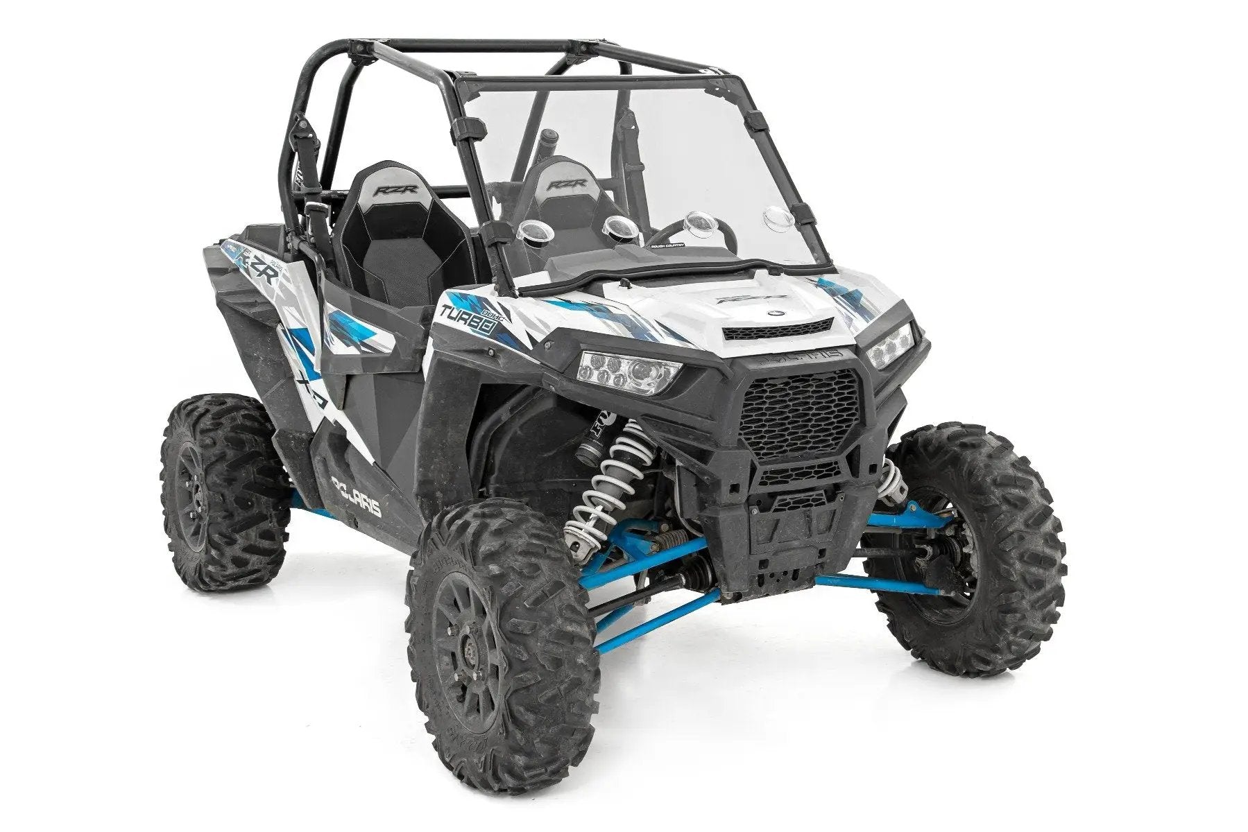 Rough Country Full Windshield | Vented | Scratch Resistant | Polaris RZR XP 1000 by Rough Country