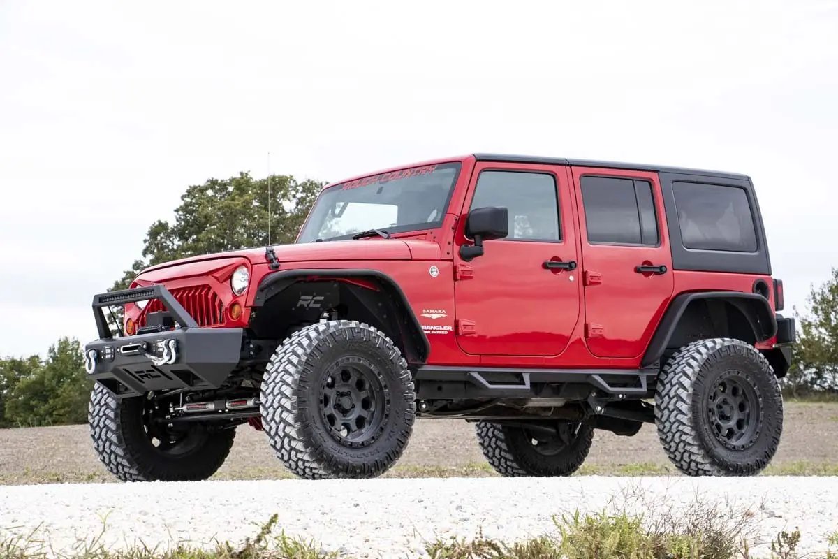Rough Country 4 Inch Lift Kit | Long Arm | Jeep Wrangler Unlimited 4WD (2012-2018) by Rough Country