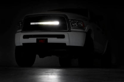 Rough Country Mesh Grille | 30" Dual Row LED | Black | Ram 2500/3500 2WD/4WD (2013-2018) by Rough Country