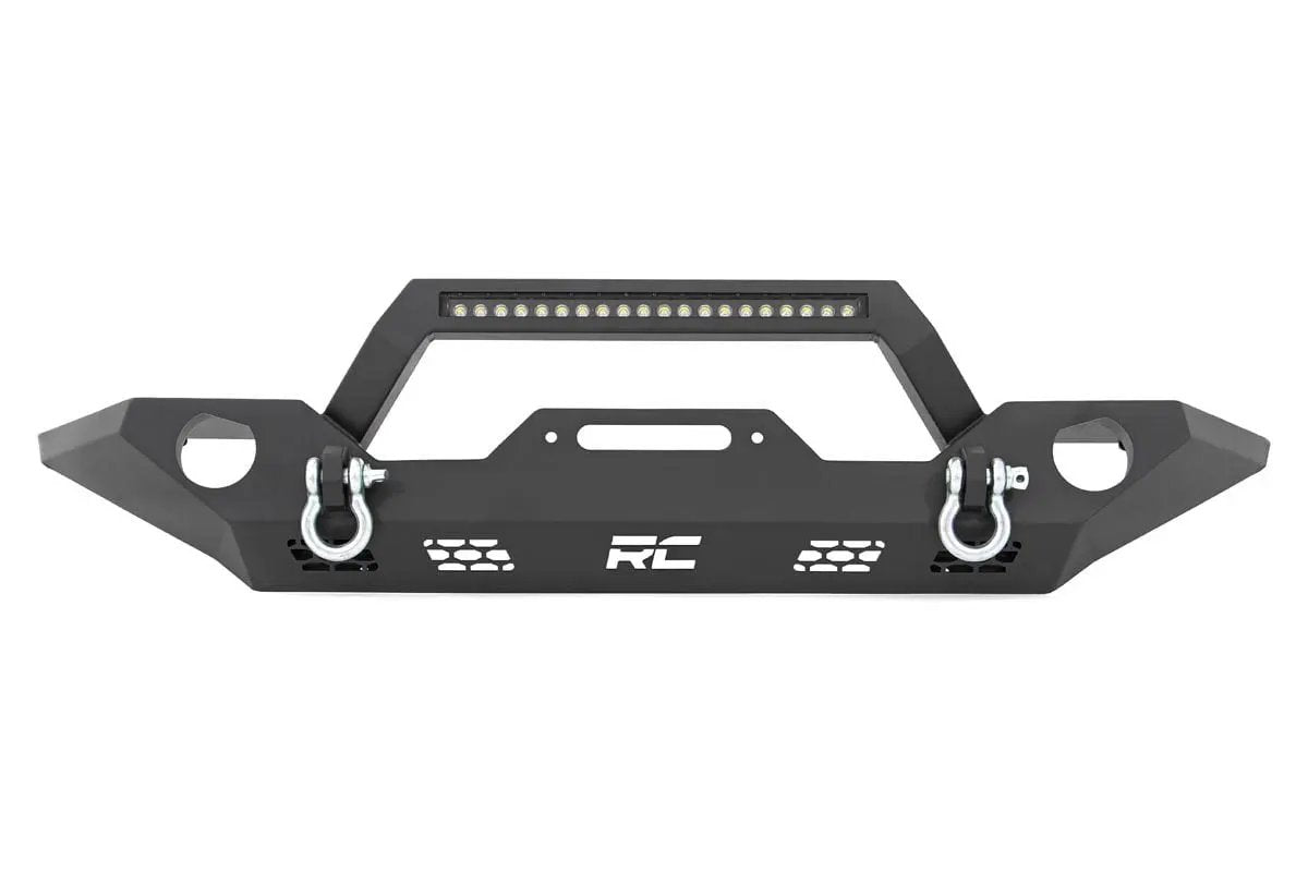 Rough Country Front Bumper | Sport | OE Fog | Jeep Gladiator JT/Wrangler JK & JL/Wrangler Unlimited by Rough Country