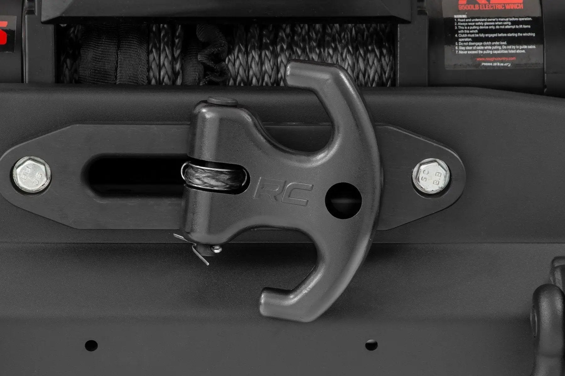 Rough Country Multi-Function Winch Cleat | Black by Rough Country
