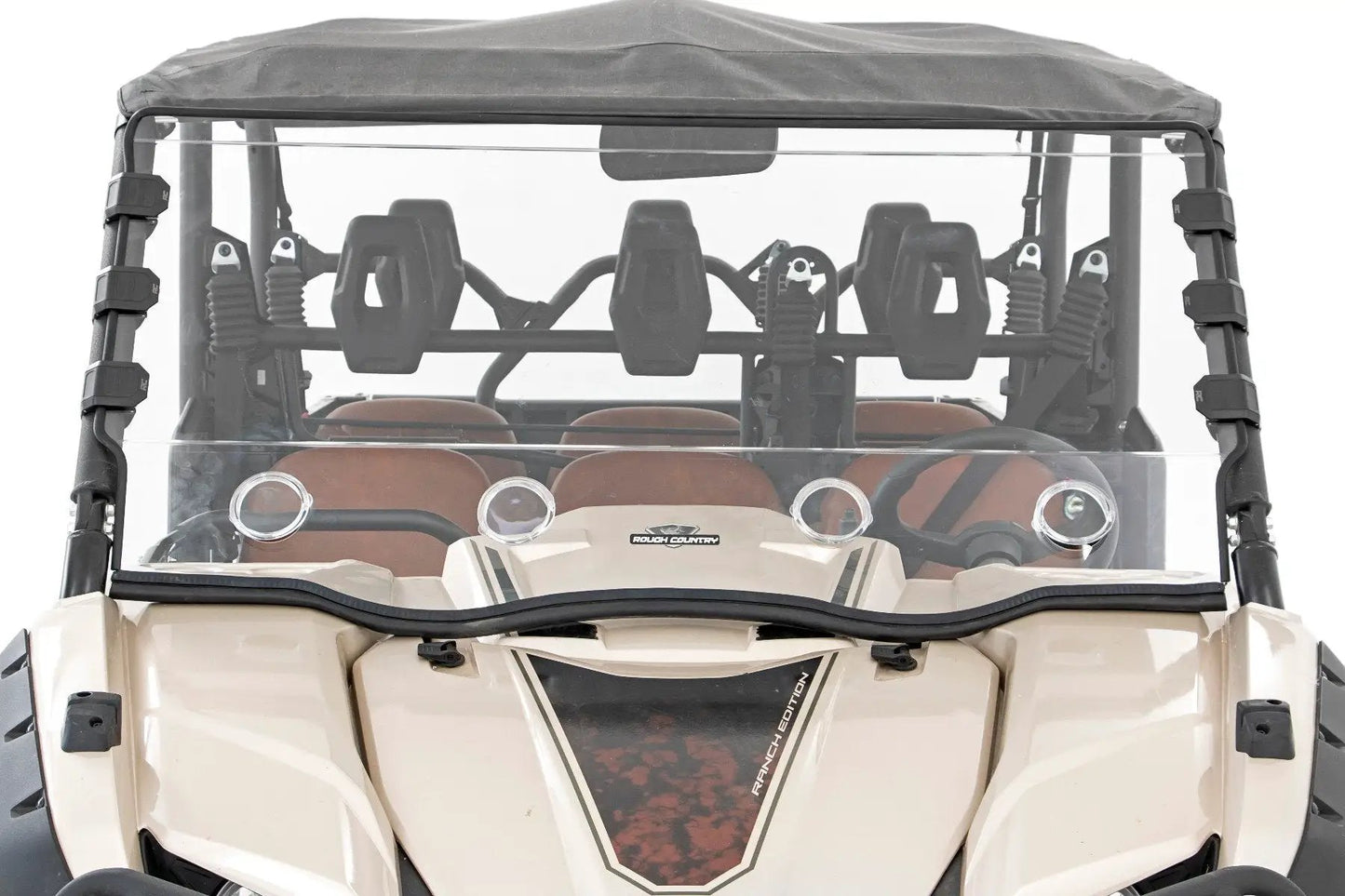 Rough Country Vented Full Windshield | Scratch Resistant | Yamaha Viking 700 by Rough Country